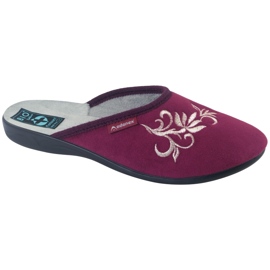 Maroon velor slippers Adanex 27861 multicolored Maroon velor slippers Adanex 27861 multicolored