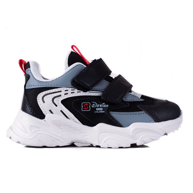 Shelovet boys sneakers with a thick sole black