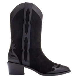 Marco Shoes Black natural suede boots Marco Shoes Black natural suede boots