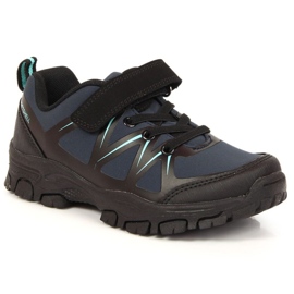 Trekking shoes with Velcro American Club Jr AM902B navy blue