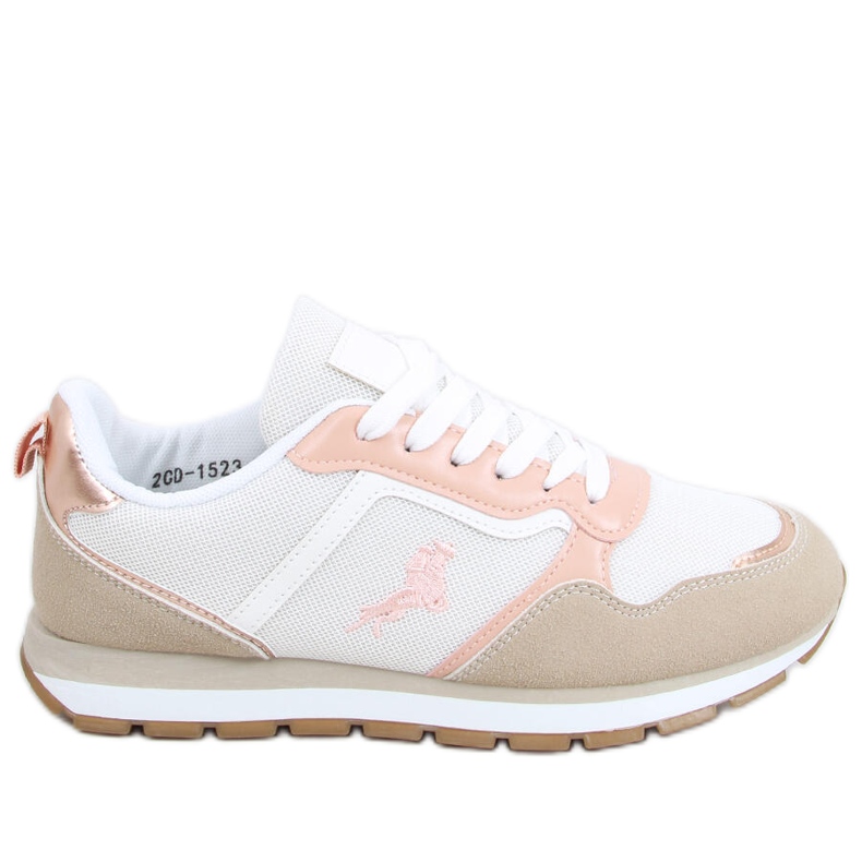 Furlo Pink women's sports shoes beige white