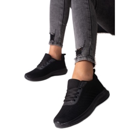 Shelovet laced women's sneakers black Shelovet laced women's sneakers black
