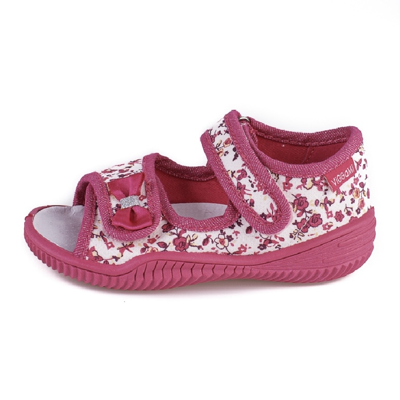 Girls' slippers Viggami Hania flowers pink