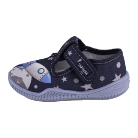 Boys' slippers Viggami Pawełek printing blue