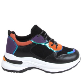 Otavia BLACK / ORANGE sneakers