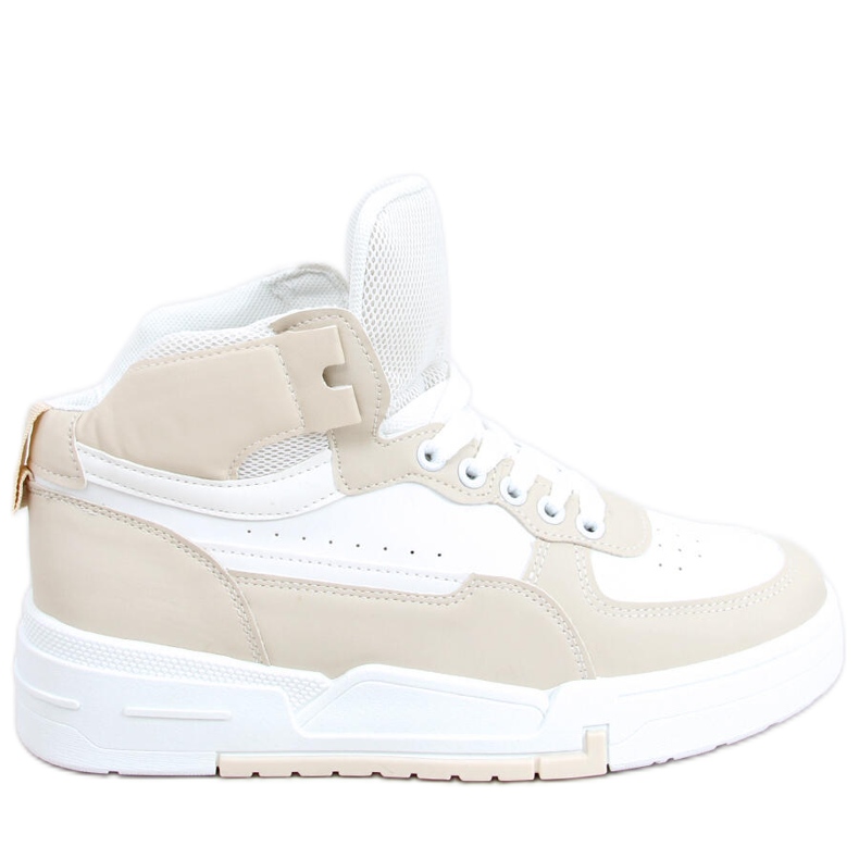 Tiago Beige high-top sneakers white