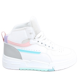 Tiago Multicolor high-top trainers white
