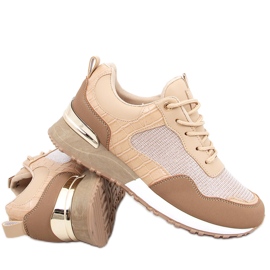 Teona Khaki women's sports shoes beige