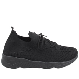 Tutto Allblack sock sports shoes