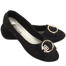 BM Gauri Black women's ballerinas