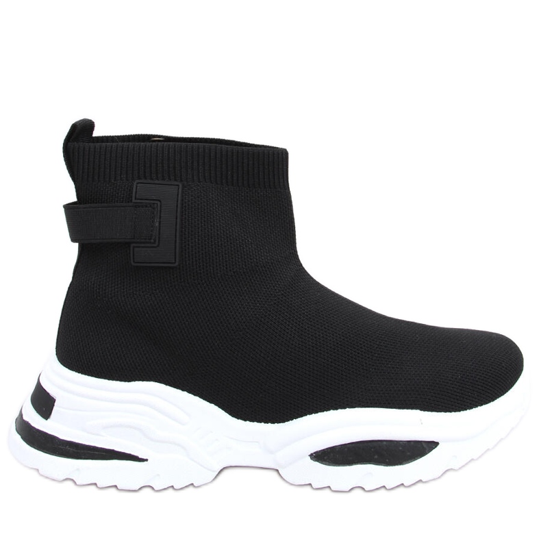 Sporty Helle Black sock ankle boots