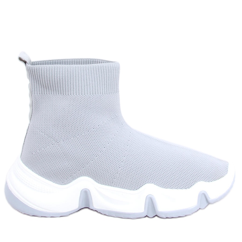 Nova Gray high-top sock sports shoes grey