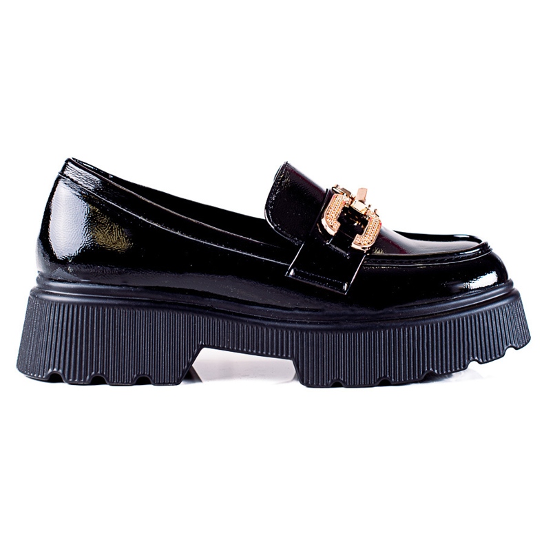 Black lacquered Vinceza shoes Black lacquered Vinceza shoes