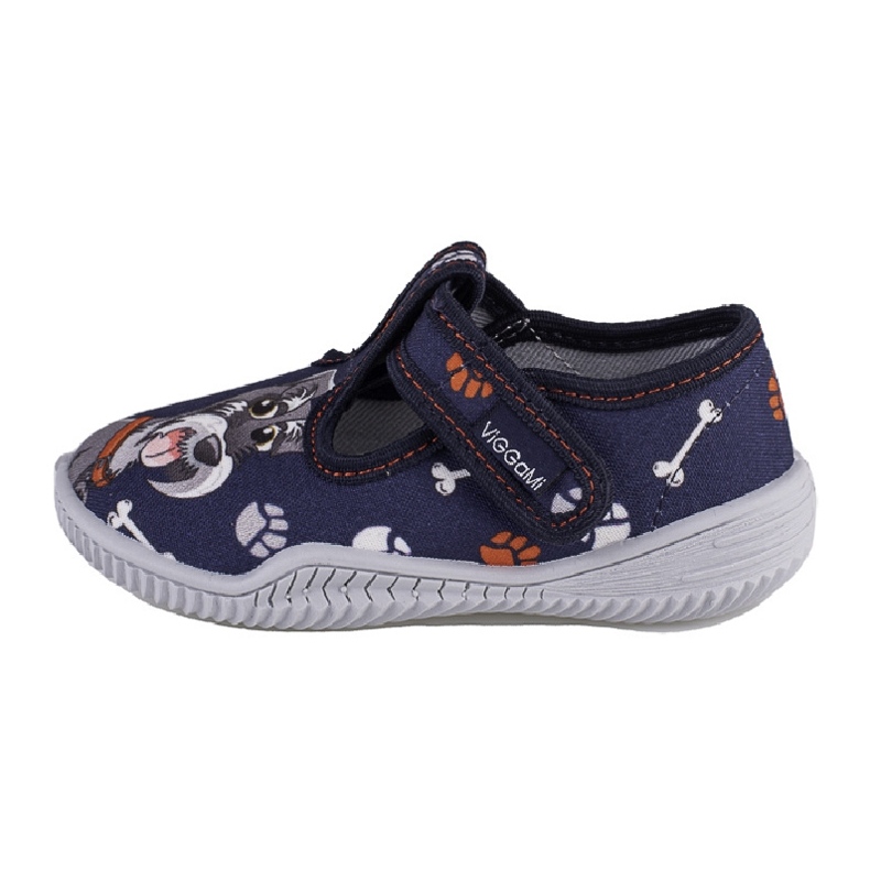 Boys' slippers Viggami Dingo print blue