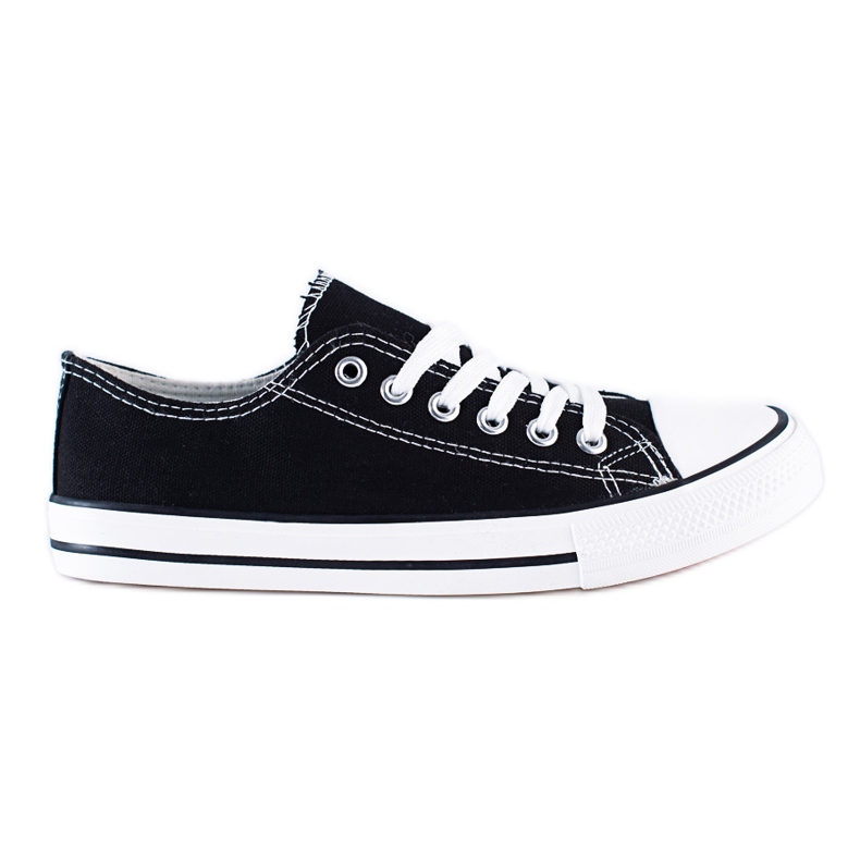 Classic Shelovet black youth sneakers
