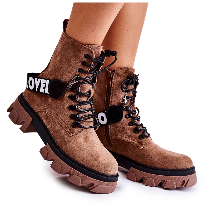 PS1 Suede High Boots With Brown Danity Warming