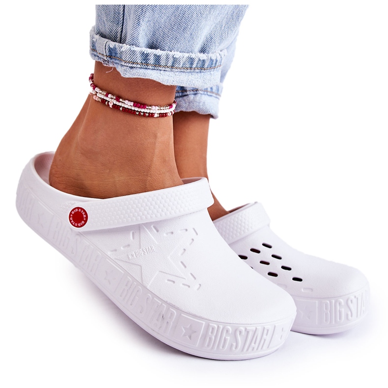 Women's Light Slippers Kroks Big Star II275003 White
