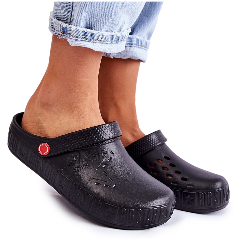 Women's Light Slippers Kroks Big Star II275001 Black