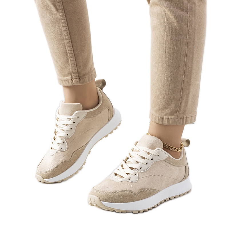 Beige sneakers for women Buoro Beige sneakers for women Buoro