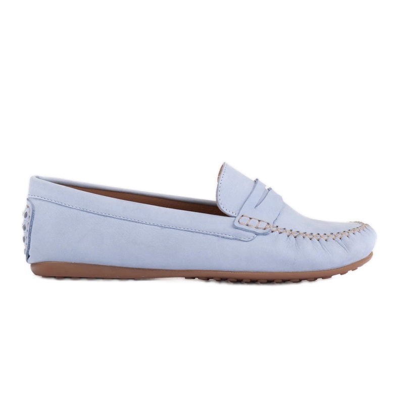 Marco Shoes Classic loafers made of soft leather blue Marco Shoes Classic loafers made of soft leather blue