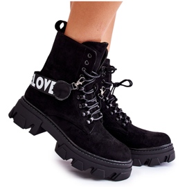 Suede High Boots With Black Danity Warming