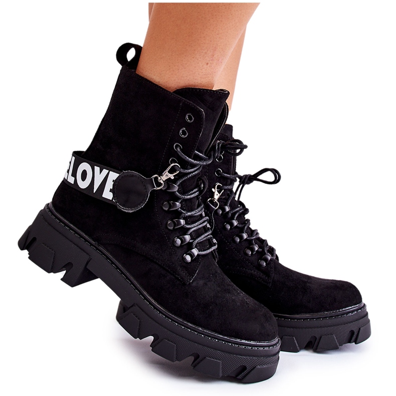 Suede High Boots With Black Danity Warming