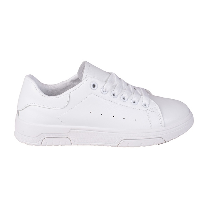 White Shelovet women's sneakers made of ecological leather
