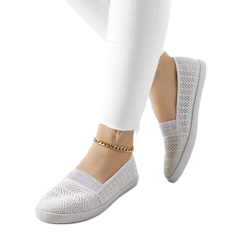 BM Maria's gray openwork sneakers grey