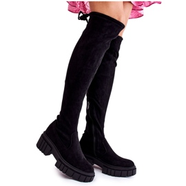 Suede Women's Boots Black Cheera Suede Women's Boots Black Cheera