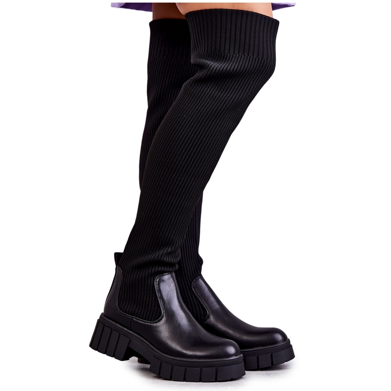 PS1 Women's High Boots Workers Black Austin