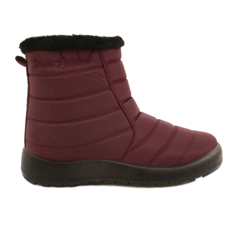 Evento Women's snow boots Water resistant burgundy red