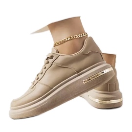 Brown Staplet sneakers khaki green