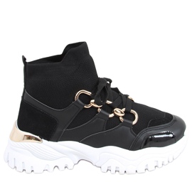 Tergo Black high-top trainers