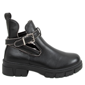 Korina Black cut-out boots