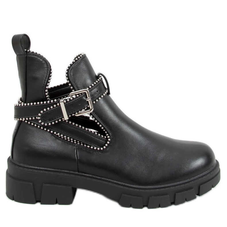 Korina Black cut-out boots