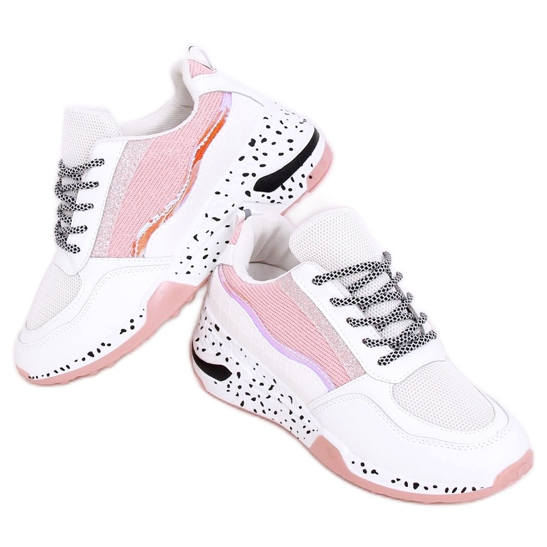 Milano Pink women's sports shoes white