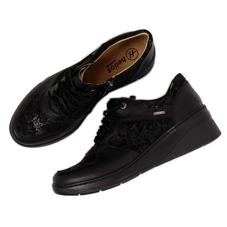 Comfortable leather women's shoes black Helios 347 Comfortable leather women's shoes black Helios 347
