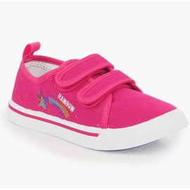 Pink Atletico girls' sneakers with velcro