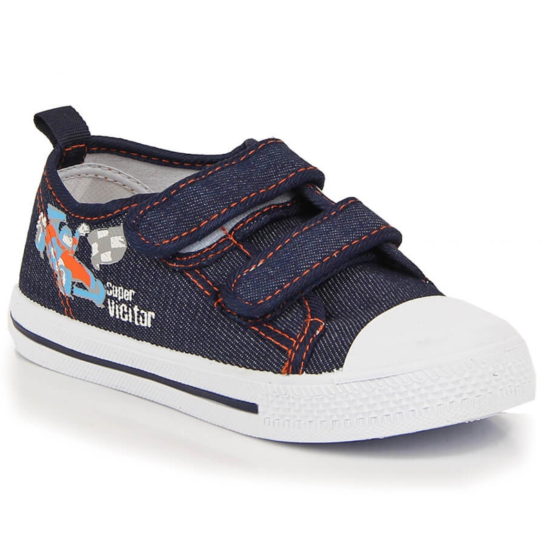 Atletico denim velcro children's sneakers blue Atletico denim velcro children's sneakers blue