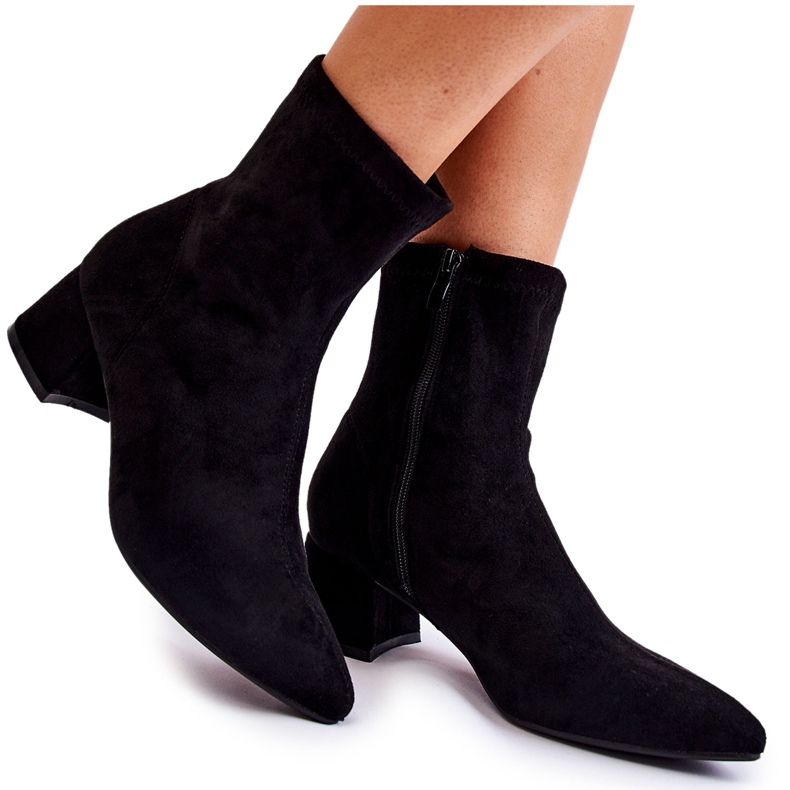 WD1 Suede Women's High Boots Black Gloriss