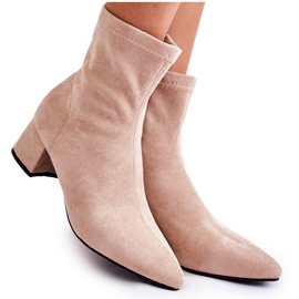 WD1 Suede Women's High Boots Beige Gloriss