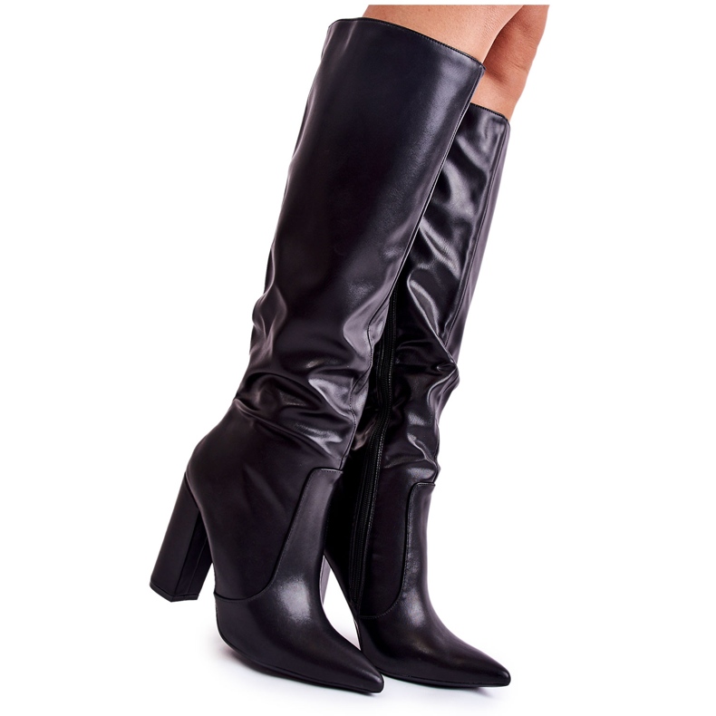 WD1 Classic Black Boots On A Bar Mayra WD1 Classic Black Boots On A Bar Mayra