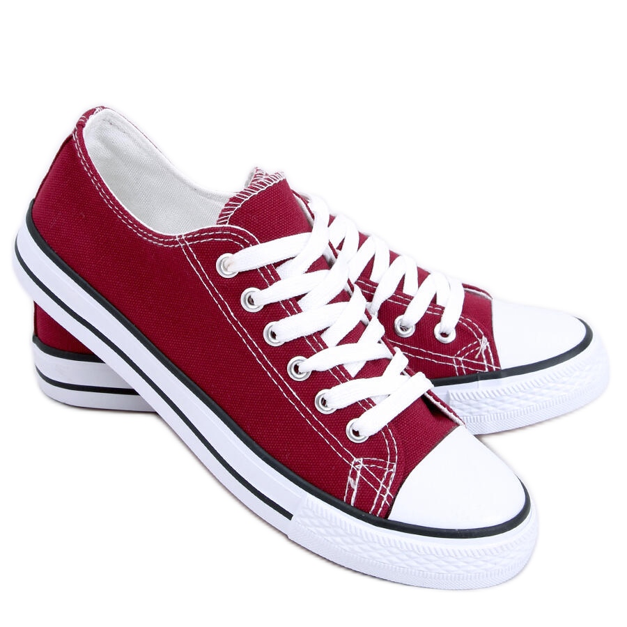 Basic Wine classic women s sneakers red