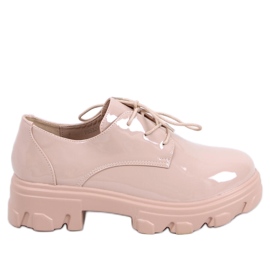 Pragma Nude high-soled loafers beige pink