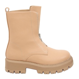 Military beige Laura Camel boots