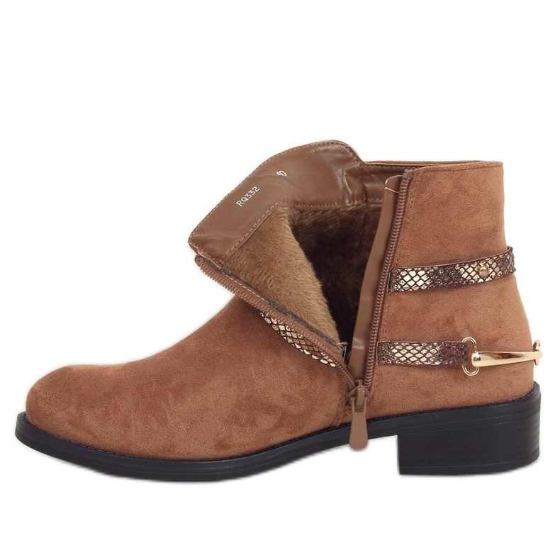 Zinaida Camel suede women's boots brown Zinaida Camel suede women's boots brown