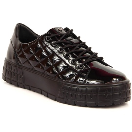 Black patent quilted women's shoes Filippo Black patent quilted women's shoes Filippo