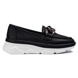 Moccasins Black Vinceza shoes Moccasins Black Vinceza shoes