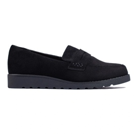 Classic black suede shoes