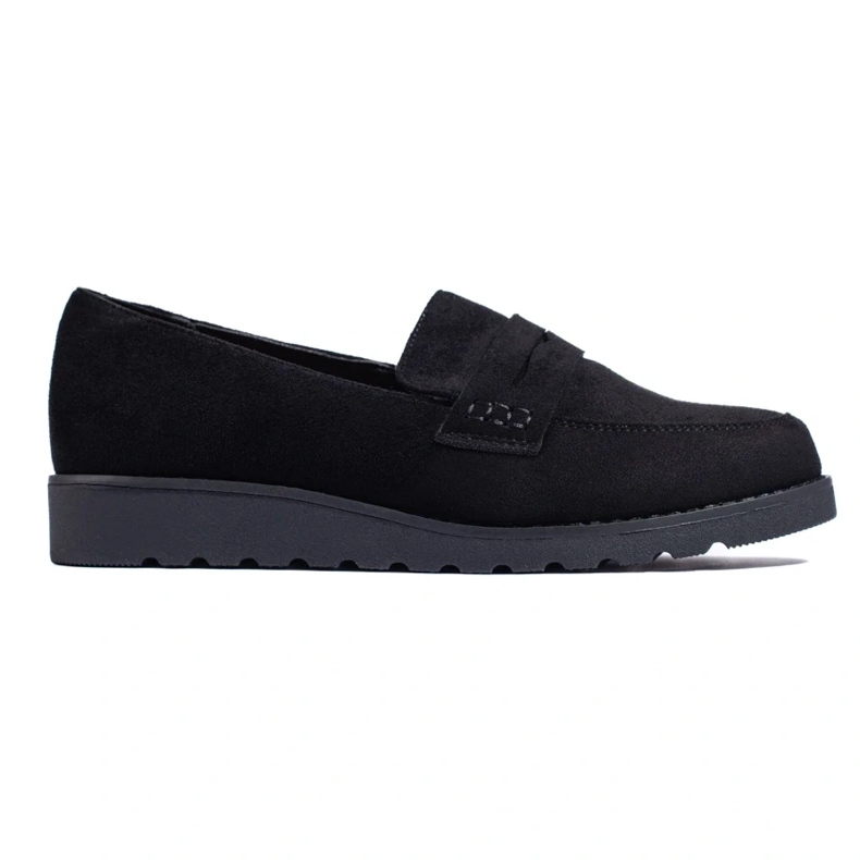 Classic black suede shoes